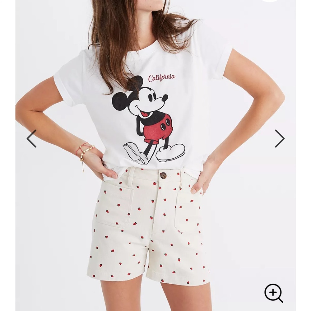 Madewell Emmett Shorts in Strawberry Print